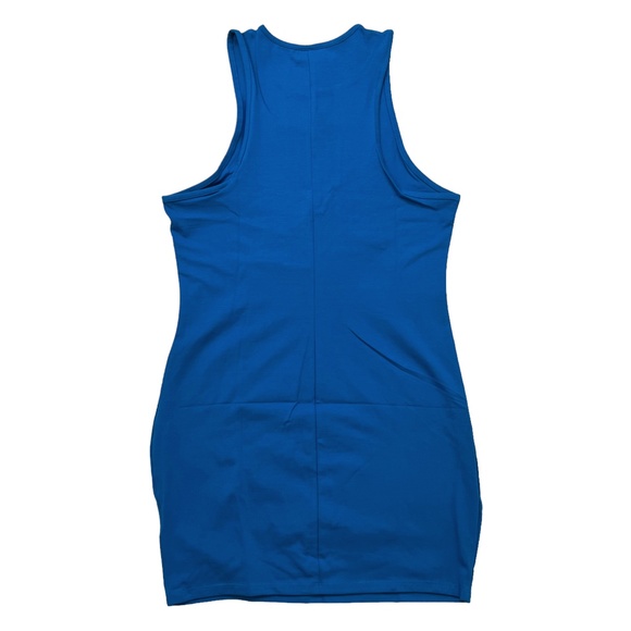 Urban Outfitters Slashed Mini Dress Blue Large - Picture 3 of 12